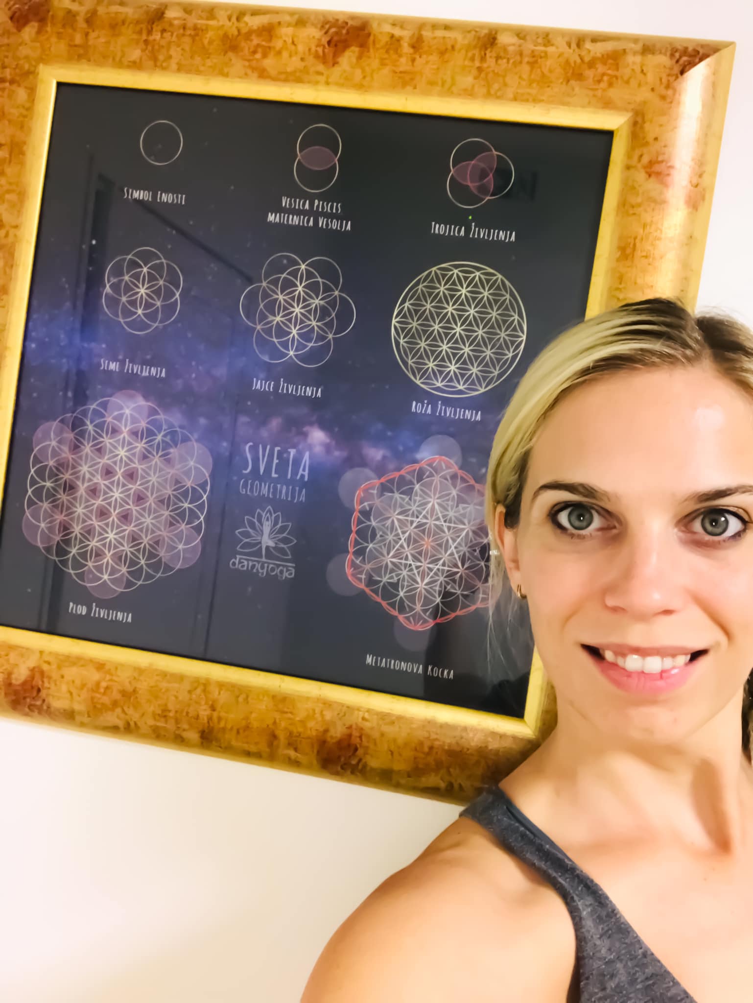 Sveta geometrija roža življenja jajce življenja sveta trojica danyoga joga