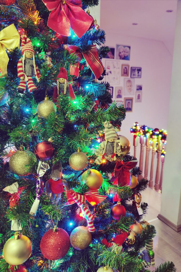 Danes sem tudi jaz postavila božično drevo
